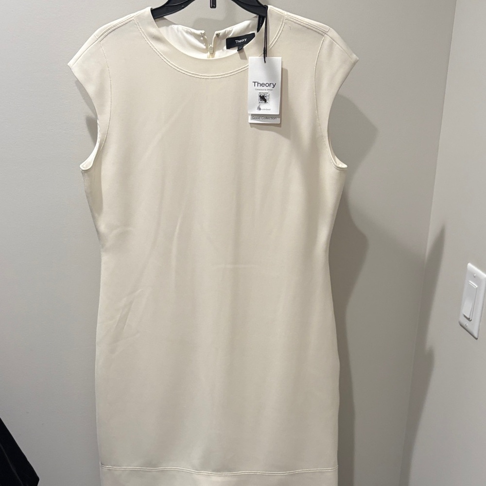 Theory Women's Ivory Mini Dress